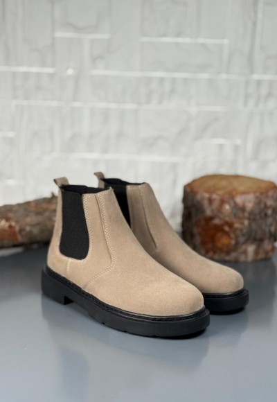 2025 KAHVE SÜET ZRA EVA TABAN BOT - BEJ SÜET