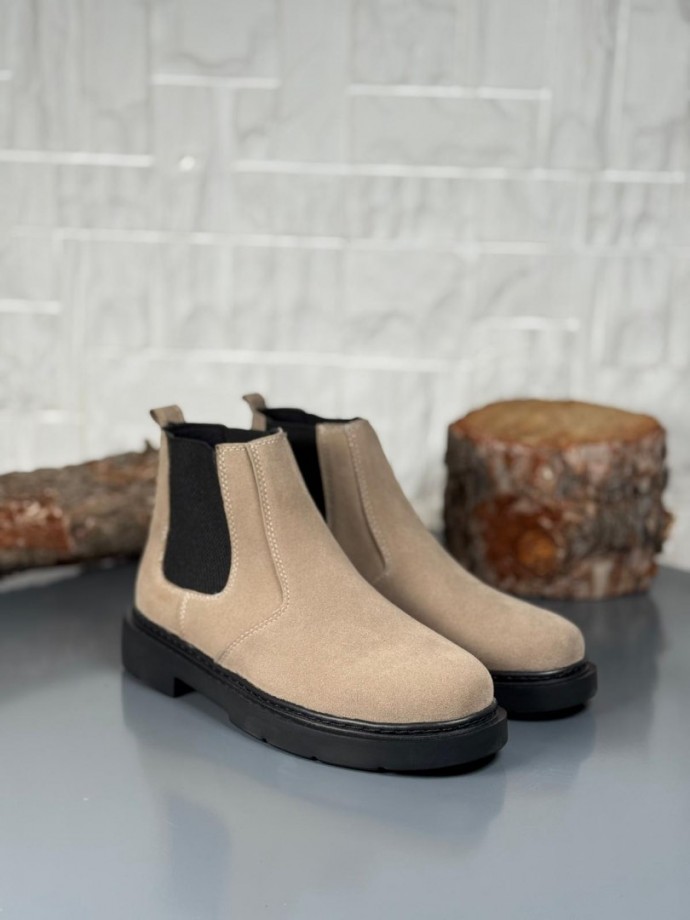 2025 KAHVE SÜET ZRA EVA TABAN BOT - BEJ SÜET