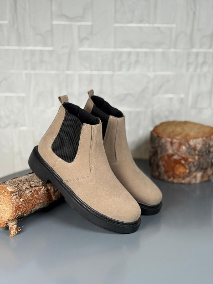 2025 KAHVE SÜET ZRA EVA TABAN BOT - BEJ SÜET