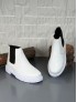 2025 SİYAH BEYAZ DERİ ZRA EVA TABAN BOT - BEYAZ DERİ