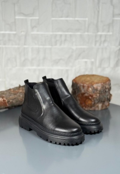  2025 SİYAH DERİ PRD BANDAJLI EVA TABAN BOT - SİYAH DERİ