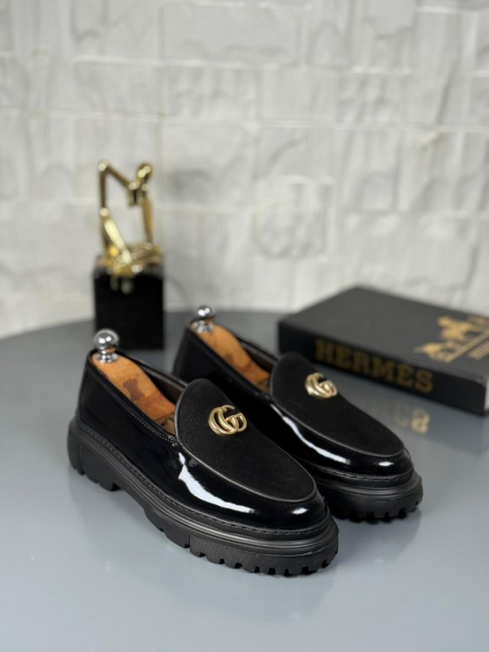 YENİ SEZON GCC PREMİUM CASUAL MODEL - SİYAH RUGAN DERİ