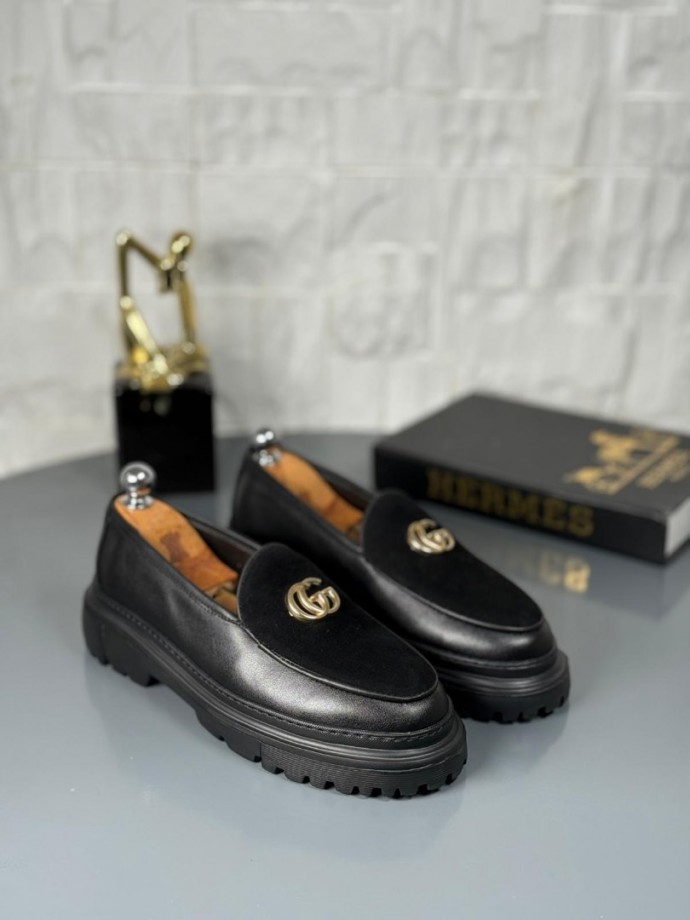 YENİ SEZON GCC PREMİUM CASUAL MODEL - SİYAH MAT DERİ