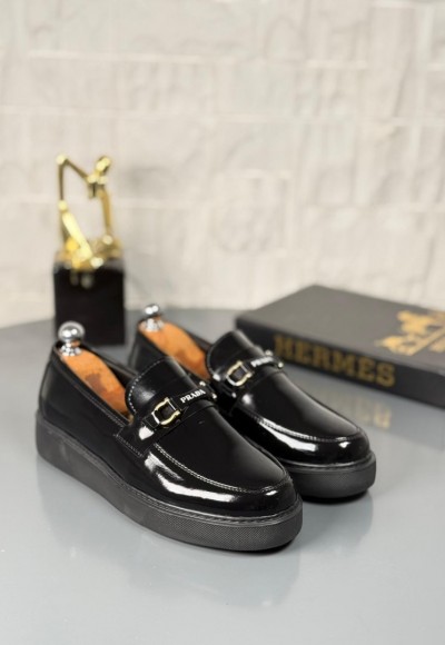 YENİ SEZON PRD PREMİUM CASUAL MODEL - SİYAH RUGAN DERİ