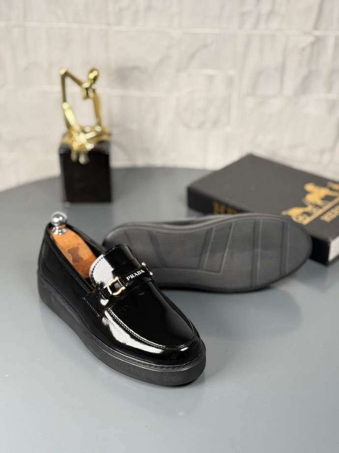 YENİ SEZON PRD PREMİUM CASUAL MODEL - SİYAH RUGAN DERİ