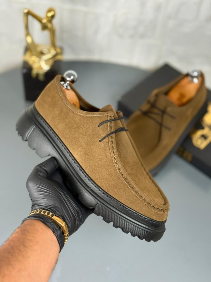 YENİ SEZON ZRA PREMİUM CASUAL MODEL - HAKİ YEŞİLİ SÜET