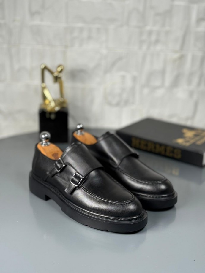 YENİ SEZON PRD ÇİFT TOKALI PREMİUM CASUAL MODEL - SİYAH MAT DERİ