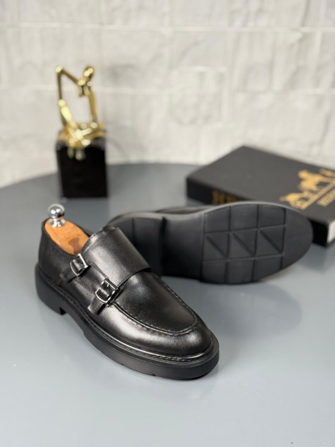 YENİ SEZON PRD ÇİFT TOKALI PREMİUM CASUAL MODEL - SİYAH MAT DERİ