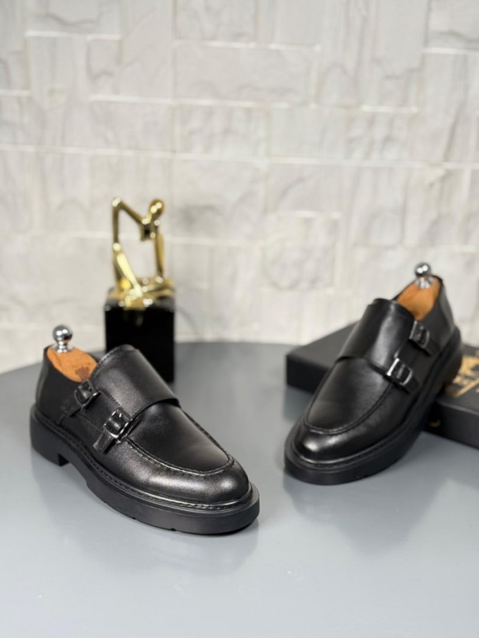 YENİ SEZON PRD ÇİFT TOKALI PREMİUM CASUAL MODEL - SİYAH MAT DERİ