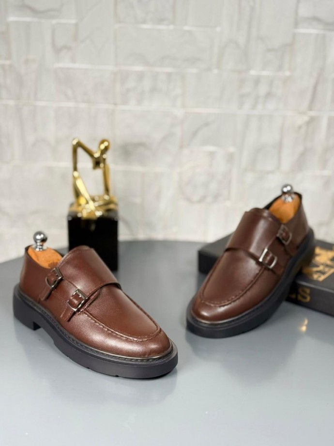 YENİ SEZON ZRA ÇİFT TOKALI PREMİUM CASUAL MODEL - KAHVERENGİ DERİ