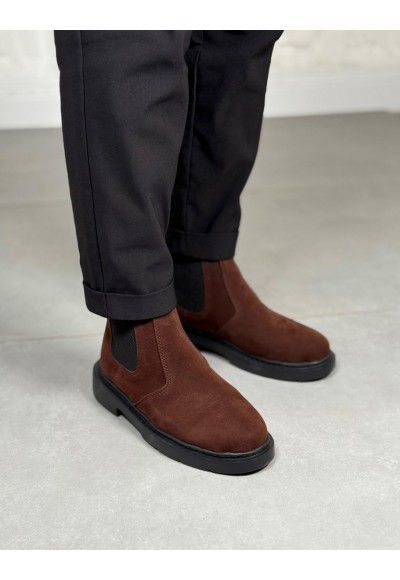  2025 KAHVERENGİ SÜET ZRA EVA TABAN BOT - KAHVERENGİ SÜET