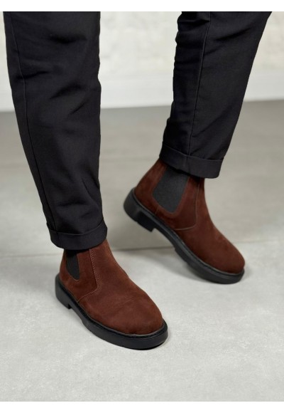  2025 KAHVERENGİ SÜET ZRA EVA TABAN BOT - KAHVERENGİ SÜET