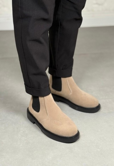  2025 KUM BEJİ SÜET ZRA EVA TABAN BOT - KUM BEJİ SÜET