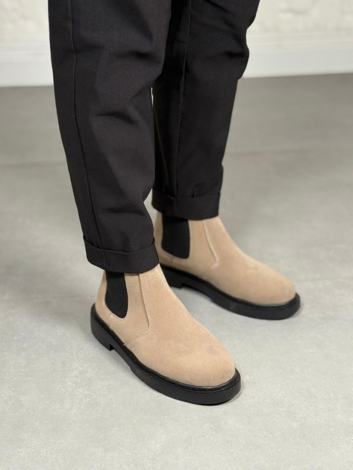  2025 KUM BEJİ SÜET ZRA EVA TABAN BOT - KUM BEJİ SÜET