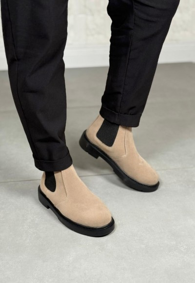  2025 KUM BEJİ SÜET ZRA EVA TABAN BOT - KUM BEJİ SÜET