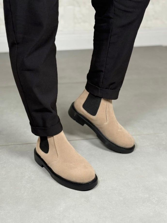  2025 KUM BEJİ SÜET ZRA EVA TABAN BOT - KUM BEJİ SÜET