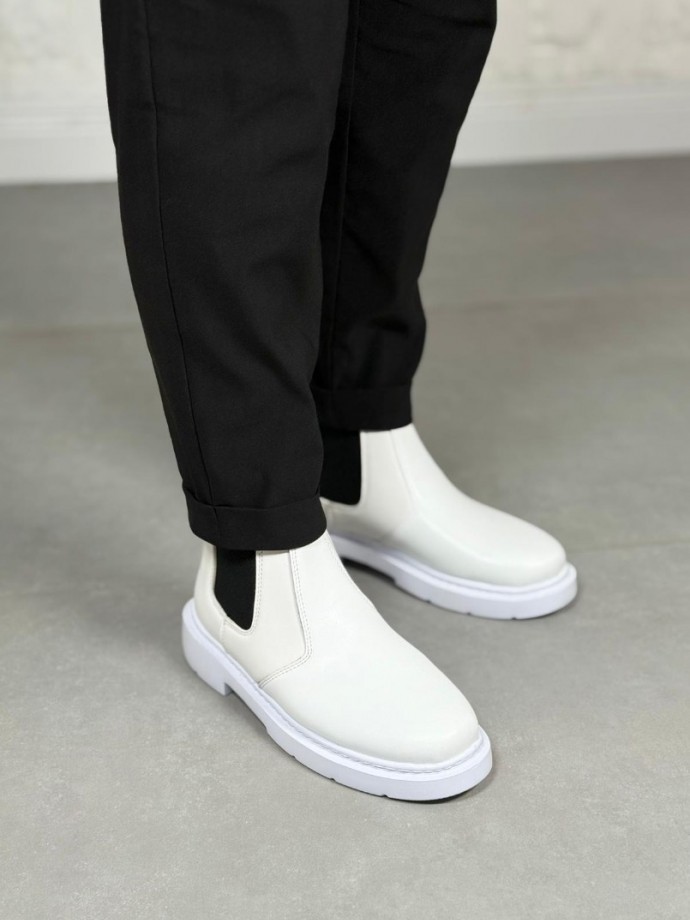  2025 BEYAZ DERİ ZRA EVA TABAN BOT - BEYAZ DERİ