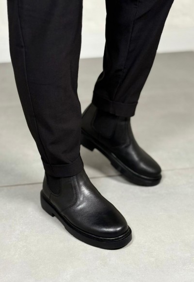  2025 SİYAH DERİ ZRA EVA TABAN BOT - SİYAH DERİ