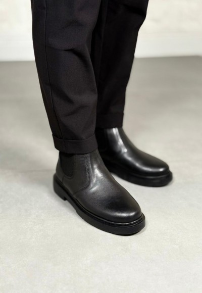  2025 SİYAH DERİ ZRA EVA TABAN BOT - SİYAH DERİ