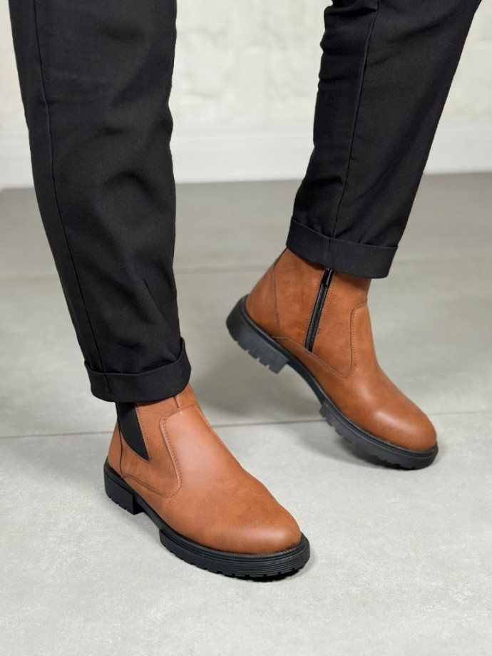 2025 TABA DERİ KIŞLIK CRAZY KAUÇUK TABAN BOT - TABA DERİ BOT