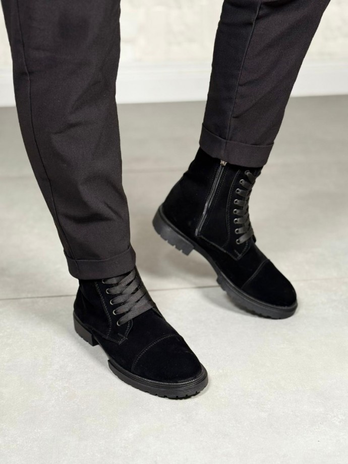  2025 SİYAH SÜET POSTAL EVA TABAN BOT - SİYAH SÜET POSTAL BOT