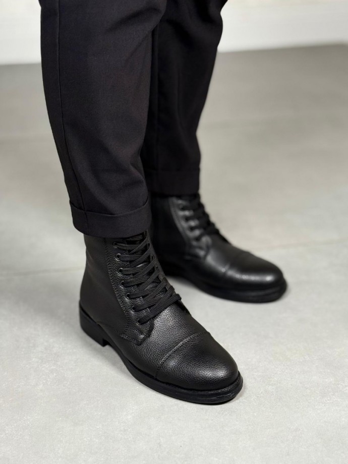  2025 SİYAH DERİ POSTAL EVA TABAN BOT - SİYAH DERİ POSTAL BOT