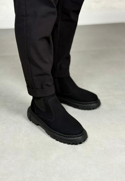 2025 SİYAH SÜET PRD FERMUARLI EVA TABAN BOT - SİYAH SÜET BOT