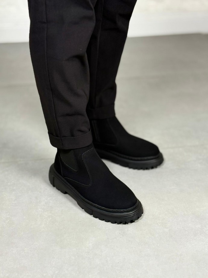 2025 SİYAH SÜET PRD FERMUARLI EVA TABAN BOT - SİYAH SÜET BOT