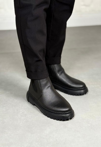 2025 SİYAH ŞRİNGIL DERİ PRD BANDAJLI EVA TABAN BOT - SİYAH ŞRINGIL DERİ BOT