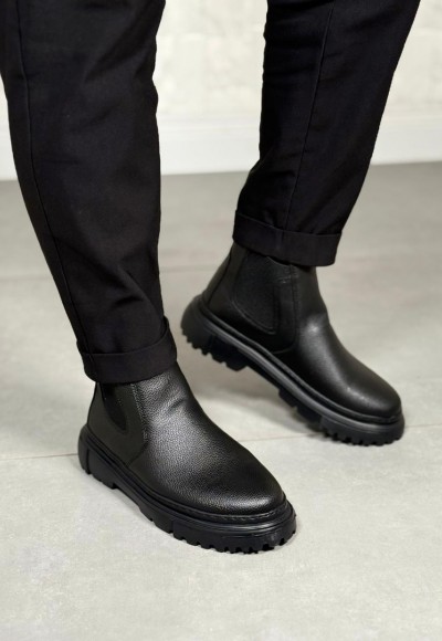 2025 SİYAH ŞRİNGIL DERİ PRD BANDAJLI EVA TABAN BOT - SİYAH ŞRINGIL DERİ BOT