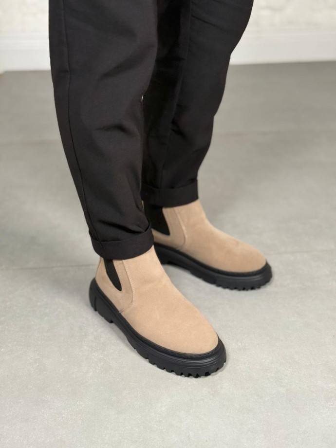 2025 KUM BEJİ SÜET PRD BANDAJLI EVA TABAN BOT - KUM BEJİ SÜET BOT