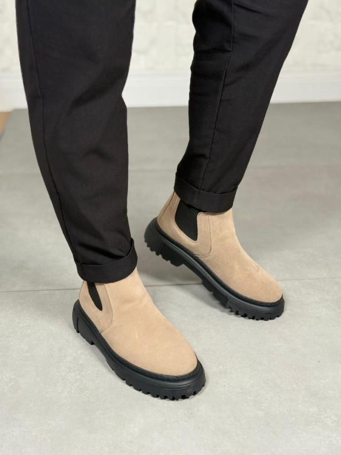 2025 KUM BEJİ SÜET PRD BANDAJLI EVA TABAN BOT - KUM BEJİ SÜET BOT