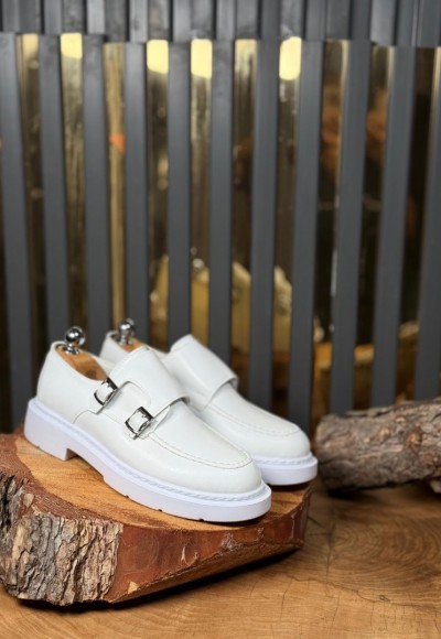 YENİ SEZON PRD ÇİFT TOKALI PREMİUM CASUAL MODEL  - BEYAZ DERİ