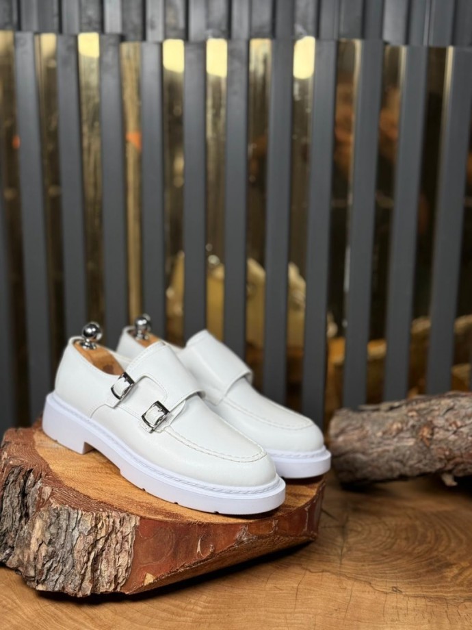 YENİ SEZON PRD ÇİFT TOKALI PREMİUM CASUAL MODEL  - BEYAZ DERİ