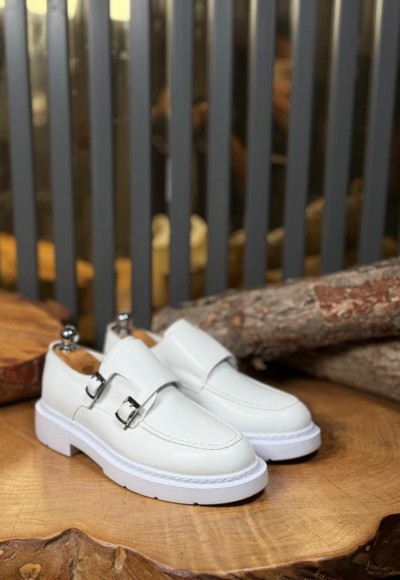 YENİ SEZON PRD ÇİFT TOKALI PREMİUM CASUAL MODEL  - BEYAZ DERİ