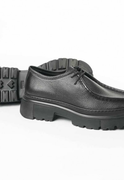 YENİ SEZON ZR PREMİUM CASUAL MODEL - SİYAH PÜTÜR DERİ