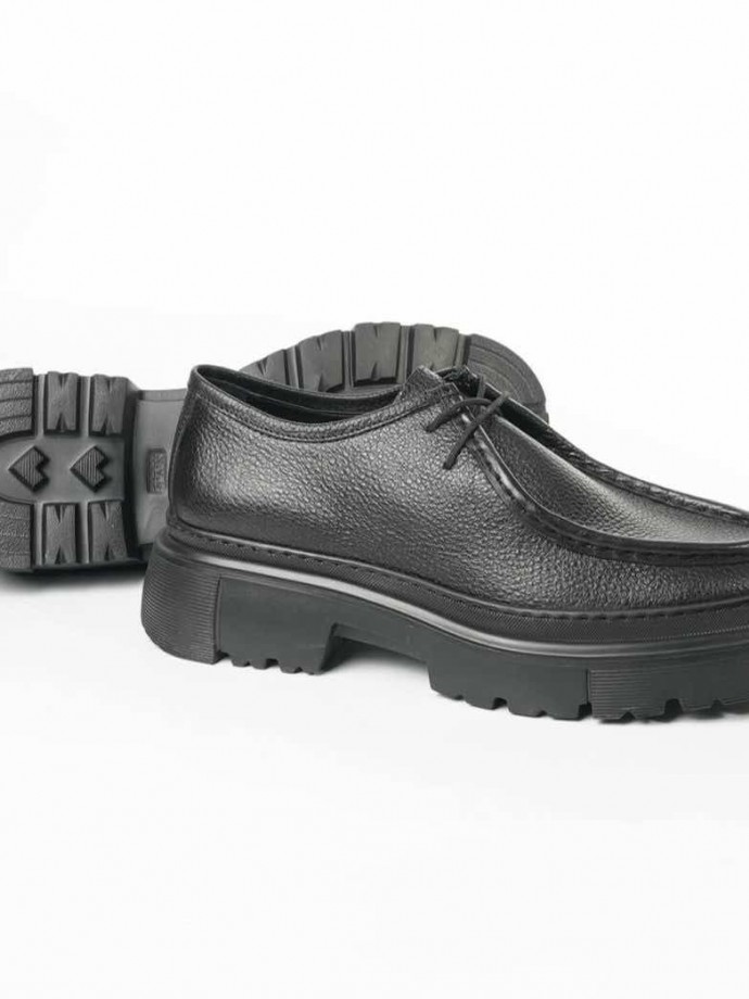 YENİ SEZON ZR PREMİUM CASUAL MODEL - SİYAH PÜTÜR DERİ