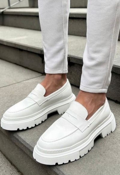 YENİ SEZON ZR PREMİUM CASUAL MODEL - BEYAZ DERİ