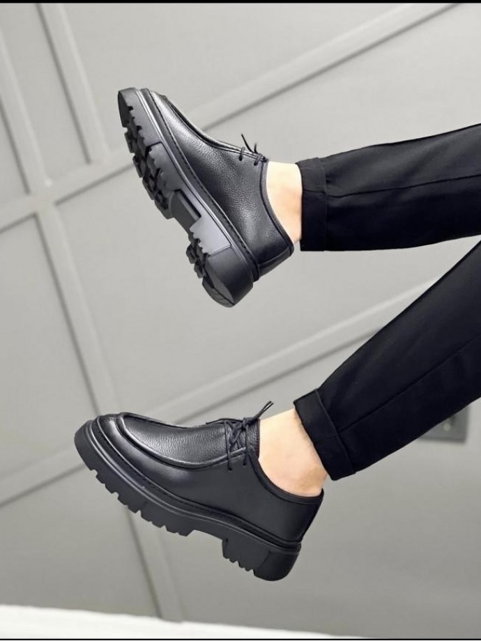 YENİ SEZON ZR PREMİUM CASUAL MODEL - SİYAH PÜTÜR DERİ