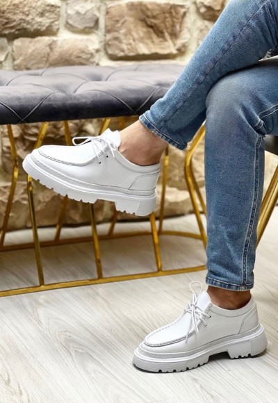 YENİ SEZON ZR PREMIUM CASUAL MODEL - BEYAZ DERİ