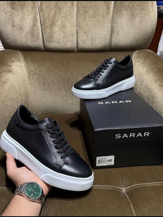 YENİ SEZON CASUAL SR MODEL - SİYAH MAT DERİ