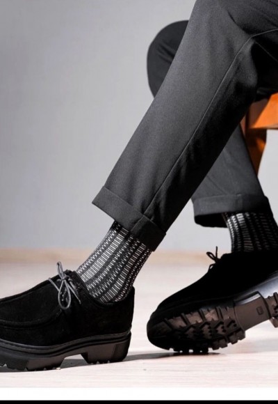 YENİ SEZON ZR CASUAL MODEL - SİYAH SÜET DERİ