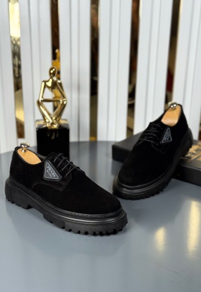 YENİ SEZON PRD CASUAL MODEL - SİYAH SÜET DERİ