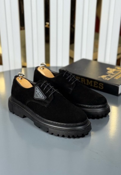 YENİ SEZON PRD CASUAL MODEL - SİYAH SÜET DERİ