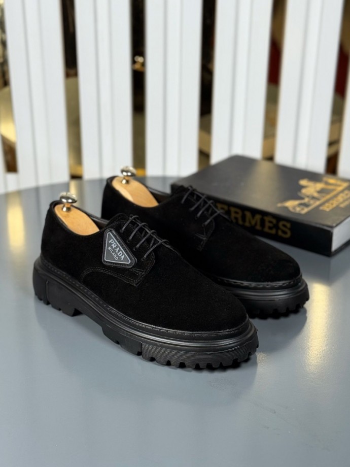 YENİ SEZON PRD CASUAL MODEL - SİYAH SÜET DERİ