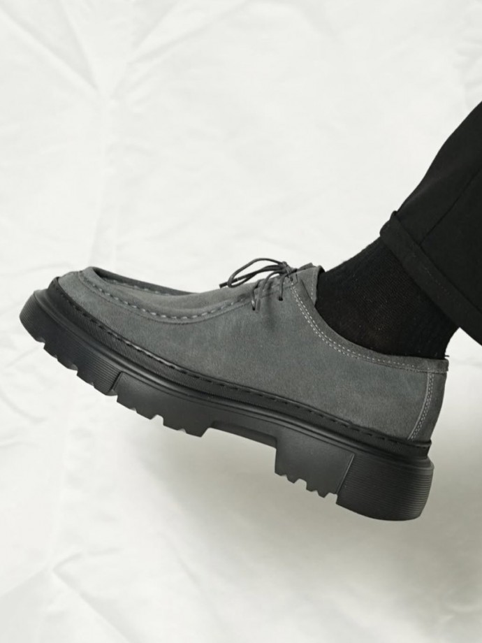 YENİ SEZON ZR CASUAL MODEL - GRİ SÜET DERİ