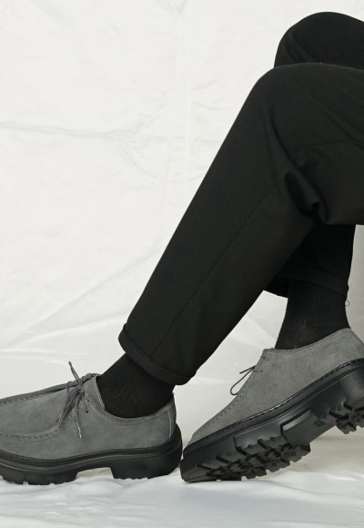 YENİ SEZON ZR CASUAL MODEL - GRİ SÜET DERİ