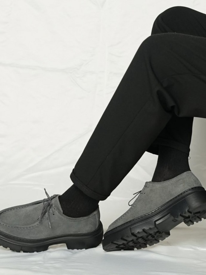 YENİ SEZON ZR CASUAL MODEL - GRİ SÜET DERİ