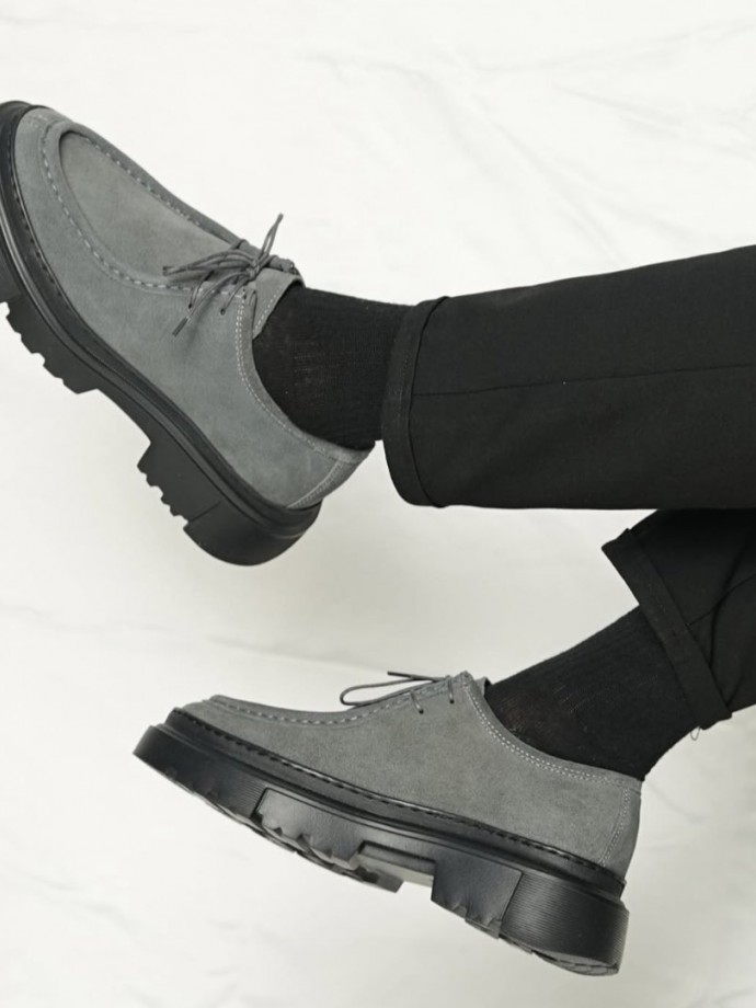 YENİ SEZON ZR CASUAL MODEL - GRİ SÜET DERİ