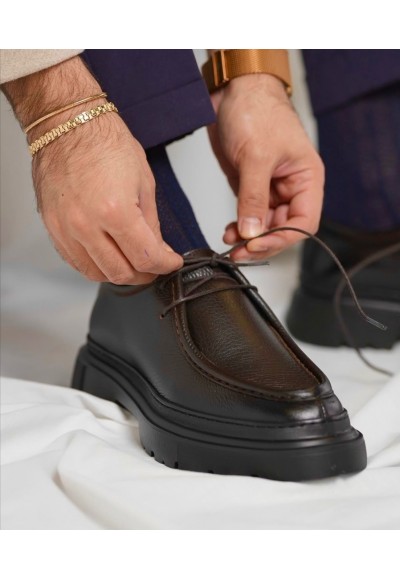 YENİ SEZON ZR CASUAL MODEL - KAHVERENGİ SÜET DERİ